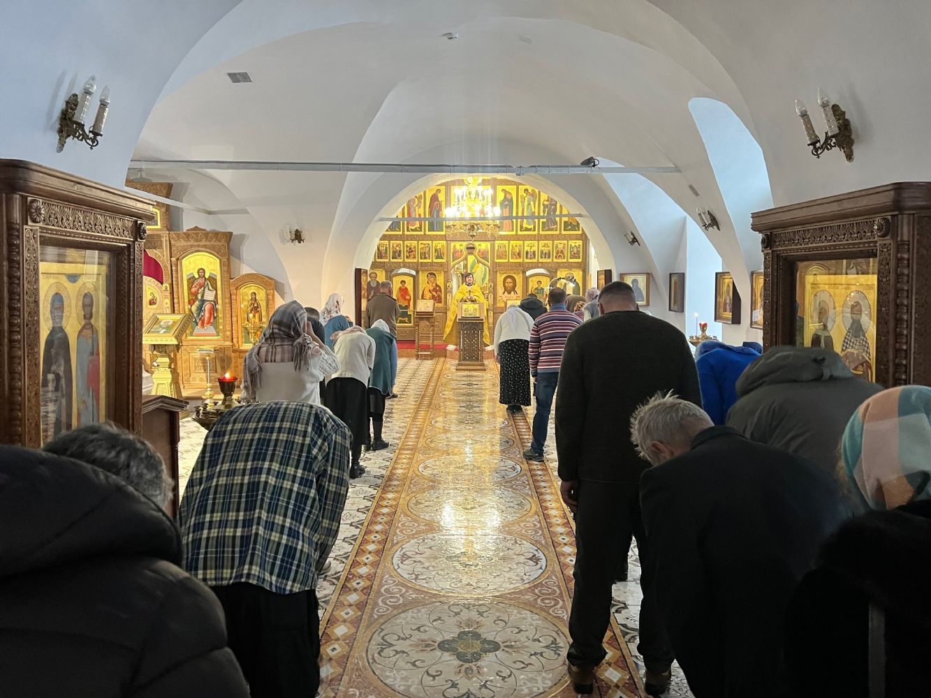 Литургия в Неделю 30-ю по Пятидесятнице, пред Рождеством Христовым, святых отец