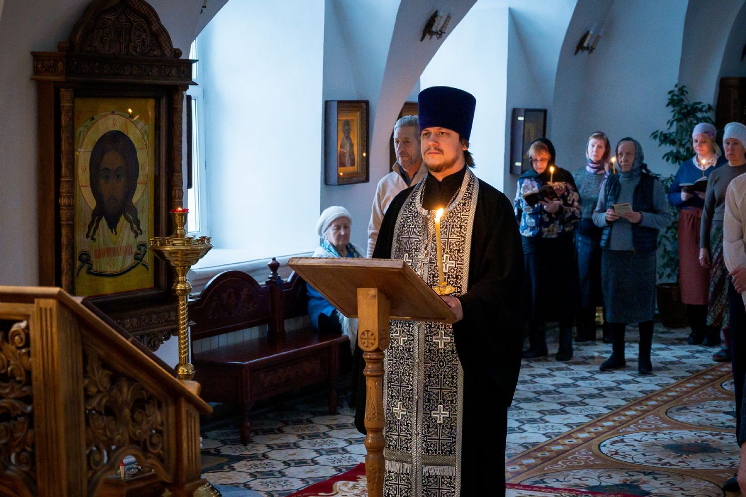 Чтение первой части канона преподобного Андрея Критского